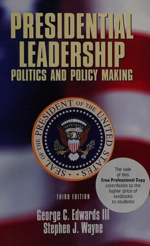 Cover image for Presidential Leadership