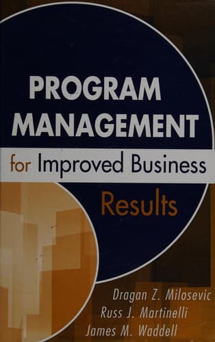 Cover image for Program management for improved business results