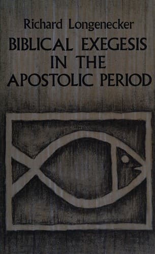 Cover image for Biblical exegesis in the apostolic period