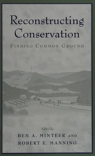 Cover image for Reconstructing conservation