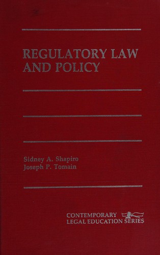 Cover image for Regulatory law and policy