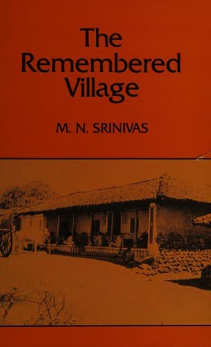 Cover image for The remembered village