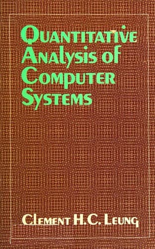 Cover image for Quantitative analysis of computer systems