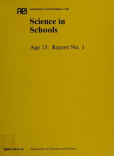 Science Performance of Pupils of Age 13