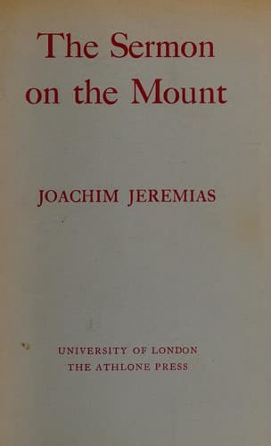 Cover image for The Sermon on the Mount