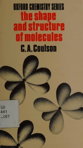 Cover image for The shape and structure of molecules