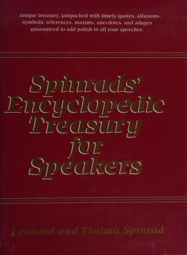 Cover image for Spinrad's encyclopedic treasury for speakers
