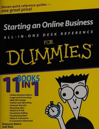 Cover image for Starting an online business all-in-one desk reference for dummies