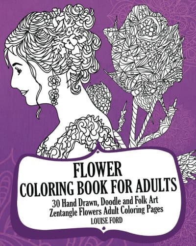 Flower Coloring Book For Adults