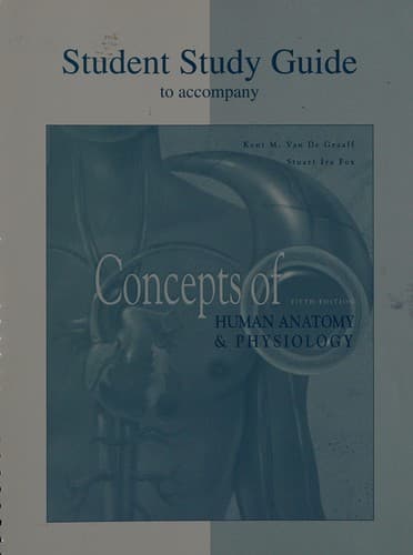 Cover image for Student study guide to accompany concepts of human anatomy and physiology