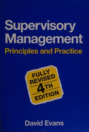 Cover image for Supervisory Management