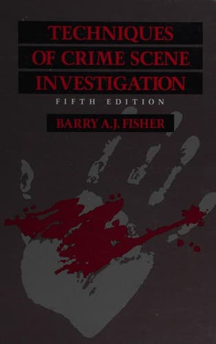 Cover image for Techniques of crime scene investigation