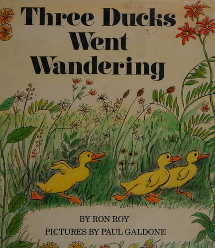 Cover image for Three ducks went wandering