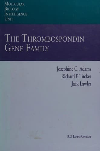 Cover image for Thrombospondin gene family