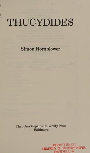 Cover image for Thucydides