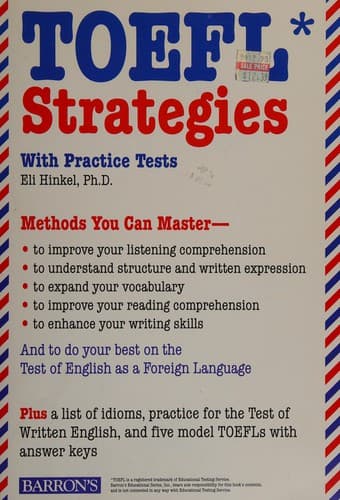 Cover image for TOEFL strategies