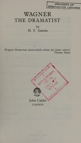 Cover image for Wagner the dramatist