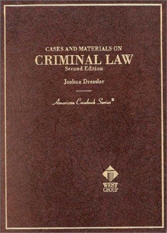 Cover image for Cases and materials on criminal law