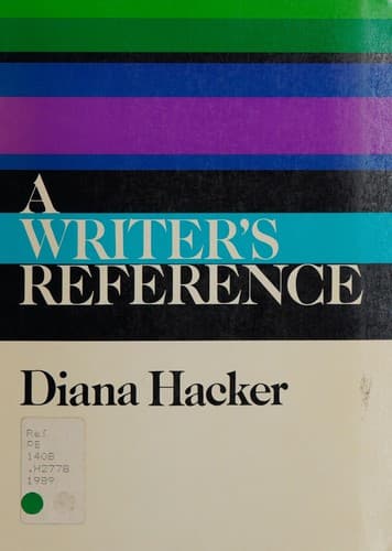 Cover image for A writer's reference