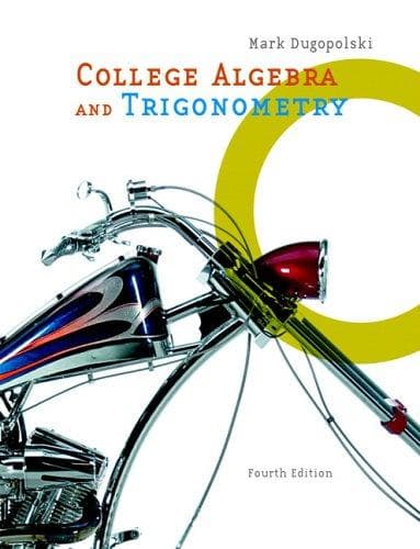 Cover image for College algebra and trigonometry