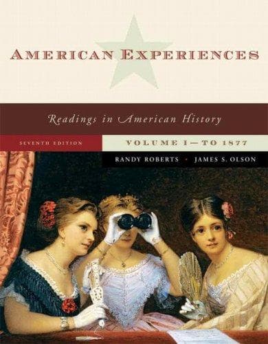 Cover image for American Experiences, Volume I (7th Edition)