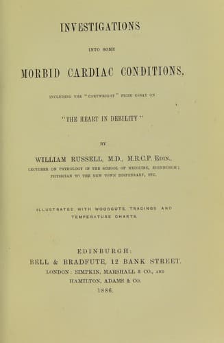 Investigations into some morbid cardiac conditions