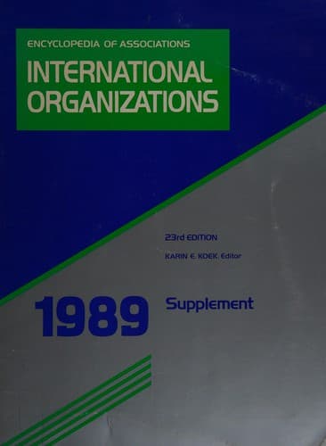 Cover image for Encyclopedia of associations