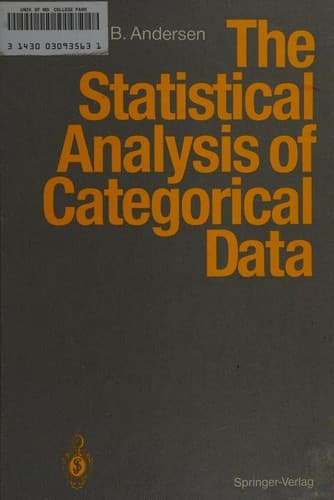 Cover image for The statistical analysis of categorical data