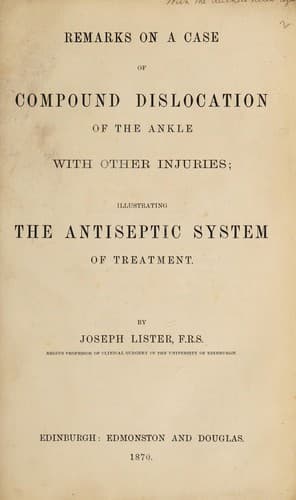 Remarks on a case of compound dislocation of the ankle with other injuries