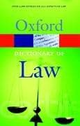 Cover image for A Dictionary of Law (Oxford Paperback Reference)