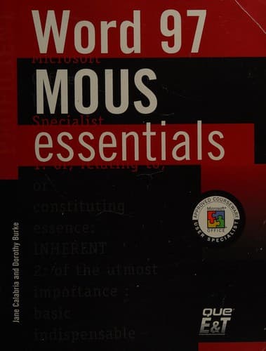 Cover image for MOUS essentials