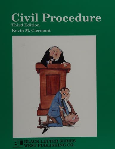 Cover image for Civil procedure