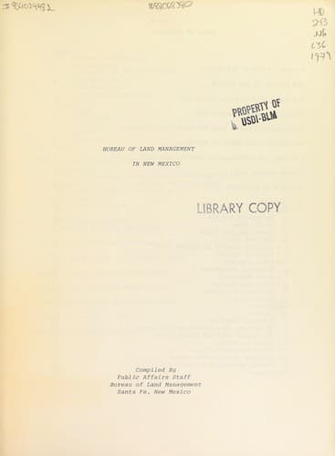 Bureau of Land Management in New Mexico