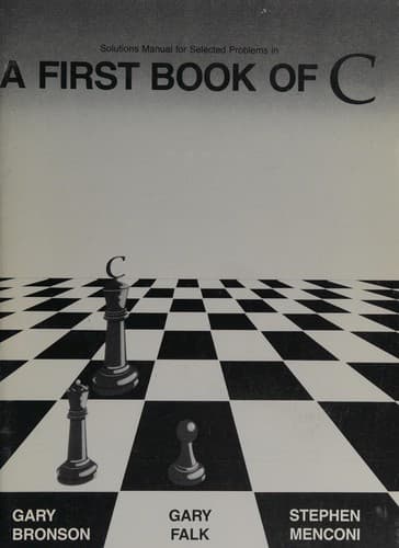 Cover image for A First Book of C