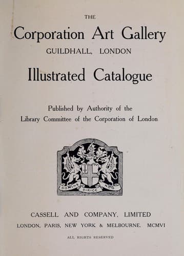 The Corporation Art Gallery, Guildhall, London