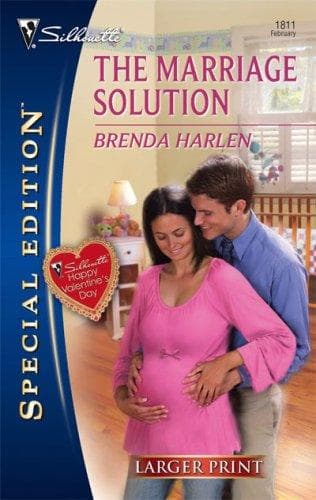 Cover image for The Marriage Solution (Larger Print Silhouette Special Edition)