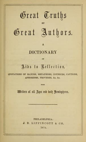 Great truths by great authors