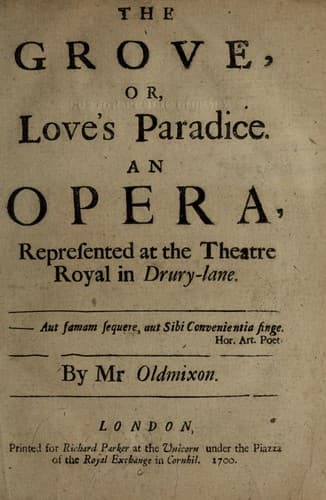 The grove, or, Love's paradice