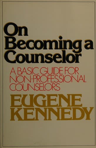 Cover image for On becoming a counselor