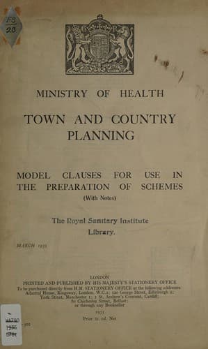 Town and country planning