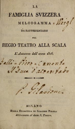 La famiglia Svizzera
