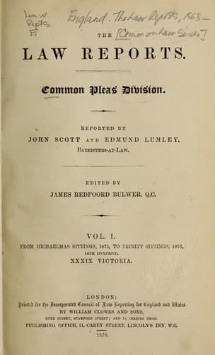 The Law reports
