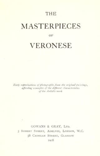 The masterpieces of Veronese