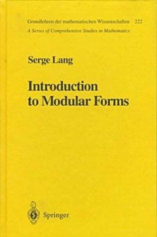 Cover image for Introduction to modular forms