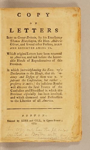 On Tuesday, June 16, 1773, the House of Representatives by a very large majority came into the following Resolves, upon the letters that had been laid before them on Wednesday the second of the same month, viz