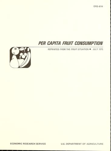 Per capita fruit consumption