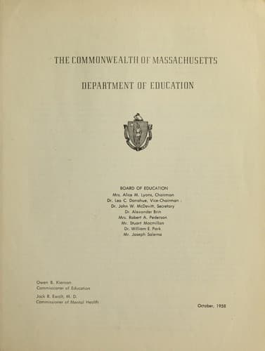 Regulations prescribed by Departments of Education and Mental Health relative to the establishment of classes for mentally retarded children in accordance with General Laws, Chapter 71, Section 46, as amended