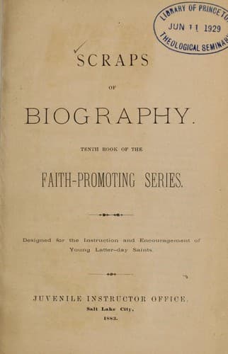Scraps of biography