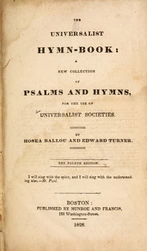 The Universalist hymn book