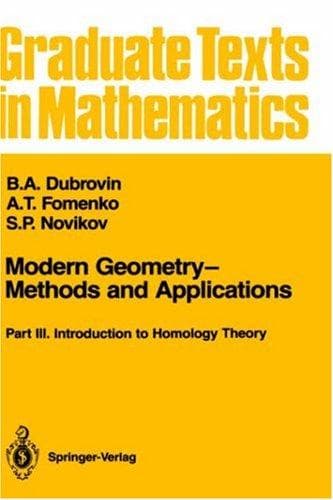 Cover image for Modern geometry--methods and applications
